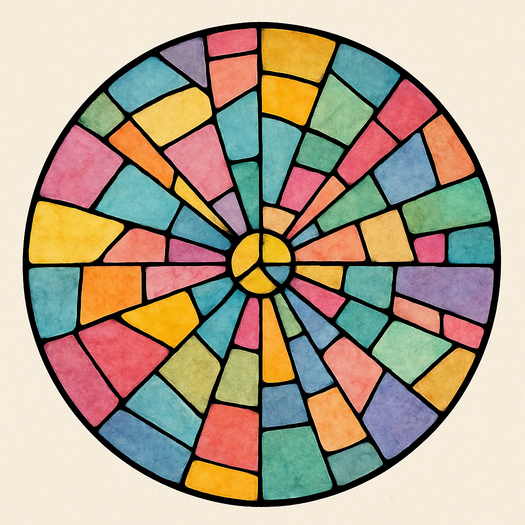 Stained glass pizza